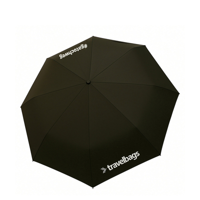 Travelbags Travel Accessories Logo Umbrella black