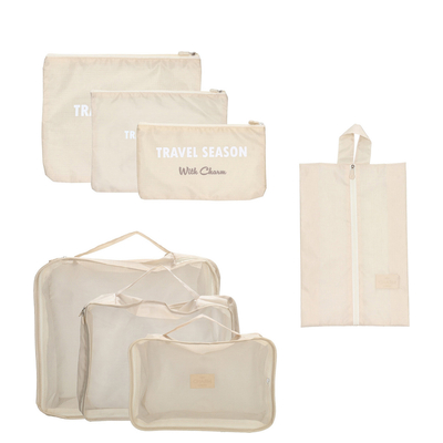 Charm London Travel Accessoires Packingcubes taupe