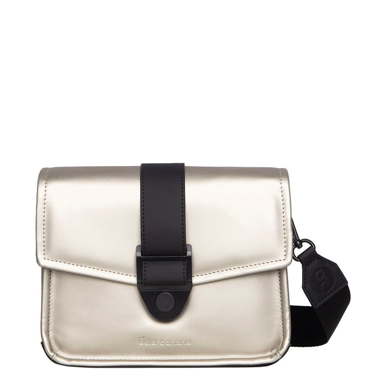 Bold Banana crossbodytas zwart, goud en geel