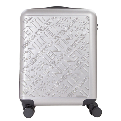 Valentino Mars Small-Size Carry On Suitcase silver