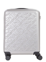 Valentino Mars Small-Size Carry On Suitcase silver