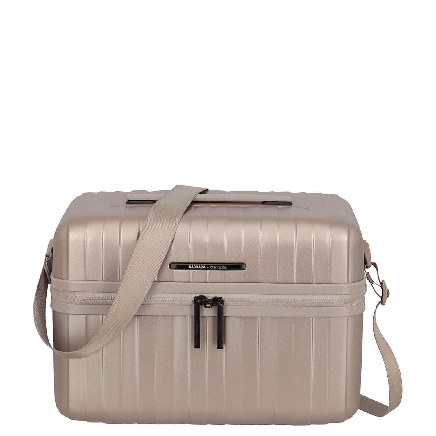 Travelite toilettas roze en beige