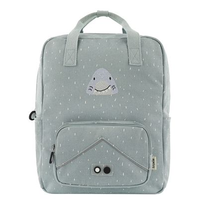 Trixie Mr. Shark Large Backpack light grey