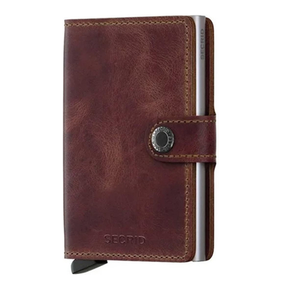 Secrid Miniwallet Portemonnaie brown Vintage leather