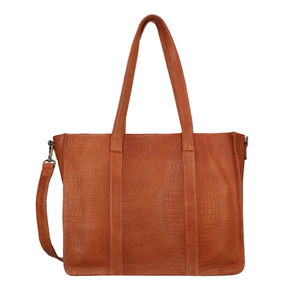 DIMAGINI Lana Croco Workbag 15.6" cognac