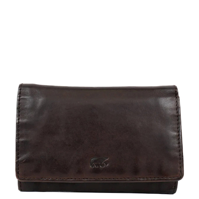 Bear Design Cow Lavato Wallet brown