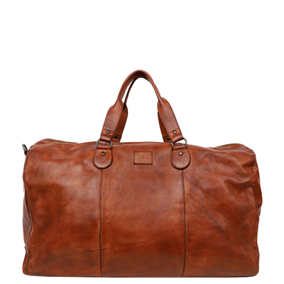 Bear Design Lucien Weekendbag cognac