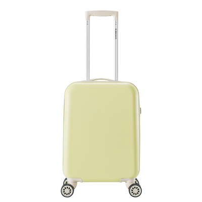 Decent Star-Maxx Handbagage Trolley 55 pastel geel