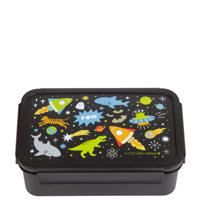A Little Lovely Company Robin Bento Lunchbox galaxy