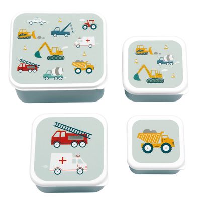 A Little Lovely Company Charlie Lunch & Snack Box vehicles