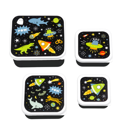 A Little Lovely Company Charlie Lunch & Snack Box galaxy