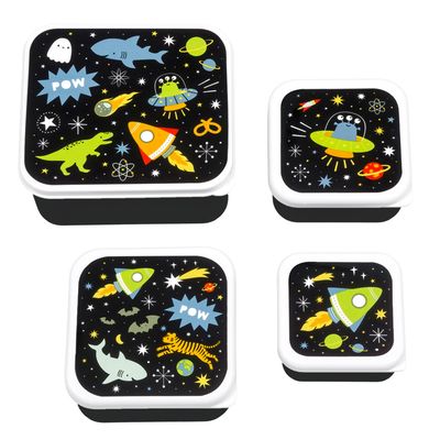 A Little Lovely Company Charlie Lunch & Snack Box galaxy