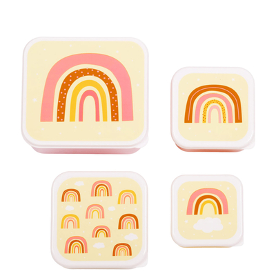 A Little Lovely Company Charlie Lunch & Snack Box rainbows