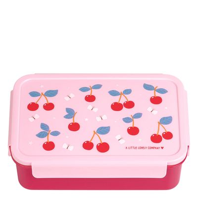 A Little Lovely Company Robin Bento Lunchbox cherries