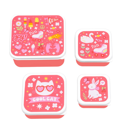 A Little Lovely Company Charlie Lunch & Snack Box fun