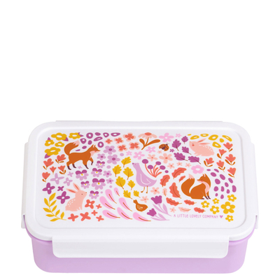 A Little Lovely Company Robin Bento Lunchbox flower garden