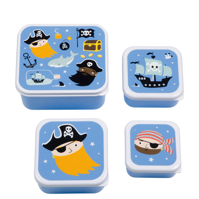 A Little Lovely Company Charlie Lunch & Snack Box box pirates