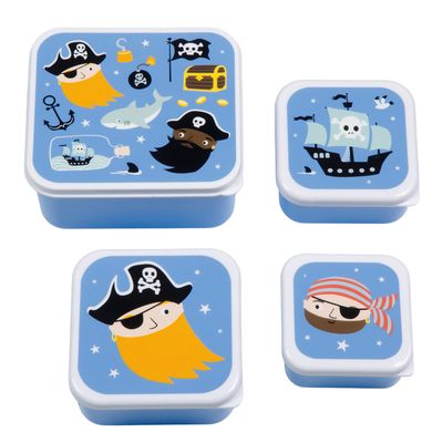 A Little Lovely Company Charlie Lunch & Snack Box box pirates