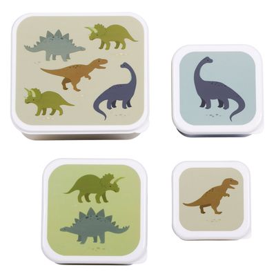 A Little Lovely Company Charlie Lunch & Snack Box dinosaurs