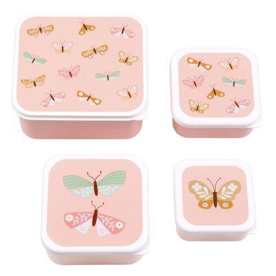 A Little Lovely Company Charlie Lunch & Snack Box butterflies