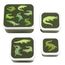 A Little Lovely Company Charlie Lunch & Snack Box crocodiles