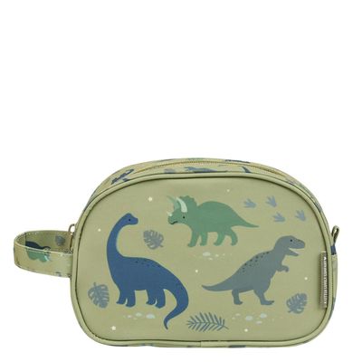 A Little Lovely Company Jules Toiletry Bag dinosaurs