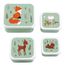 A Little Lovely Company Charlie Lunch & Snack Box forest friends - sage