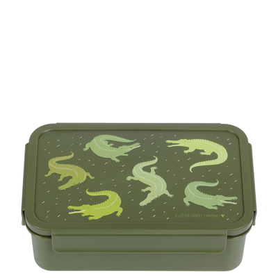 A Little Lovely Company Robin Bento Lunchbox crocodiles