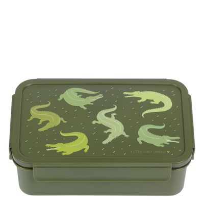 A Little Lovely Company Robin Bento Lunchbox crocodiles