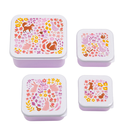 A Little Lovely Company Charlie Lunch & Snack Box flower garden