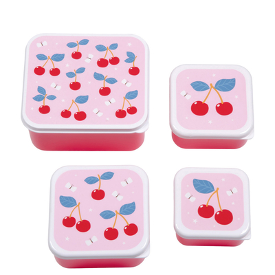 A Little Lovely Company Charlie Lunch & Snack Box cherries