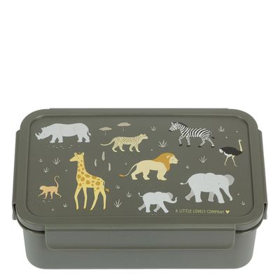 A Little Lovely Company Robin Bento Lunchbox savanna