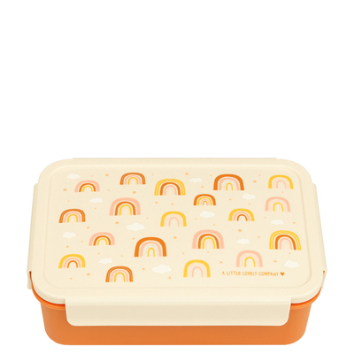 A Little Lovely Company Robin Bento Lunchbox rainbows