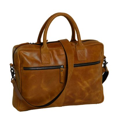 Daniel Ray Gisborne Laptopbag cognac