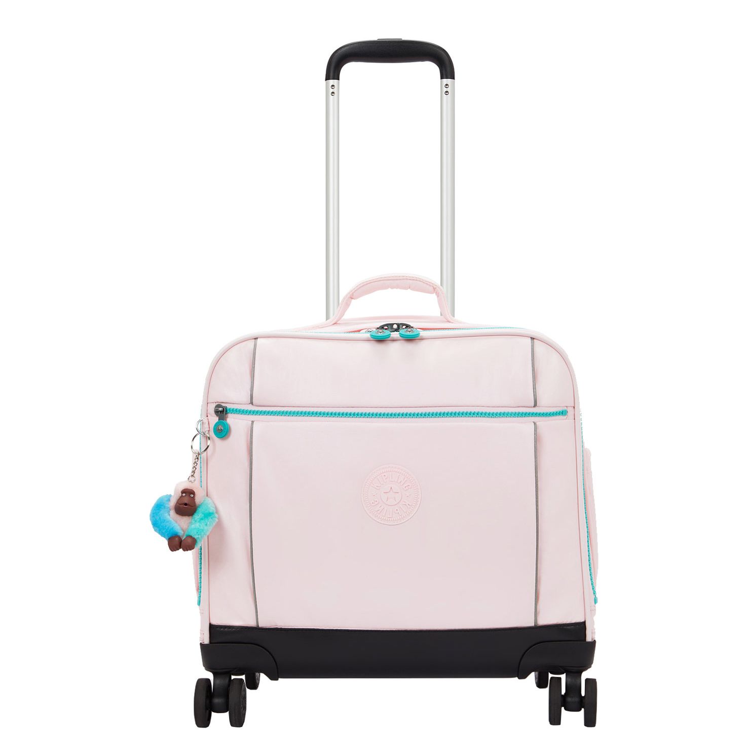 Travelbags Kipling New Storia pink met zachte koffer weekendtas pilotenkoffer aanbieding
