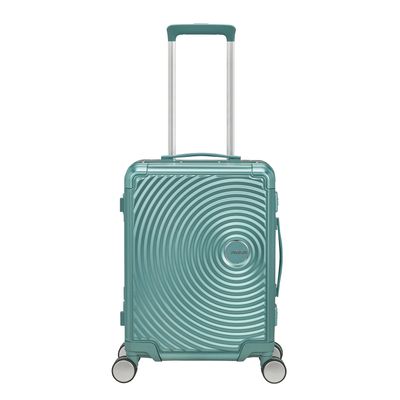 American Tourister Soundbox Aluminium Spinner 55 Expandable dusty turquoise