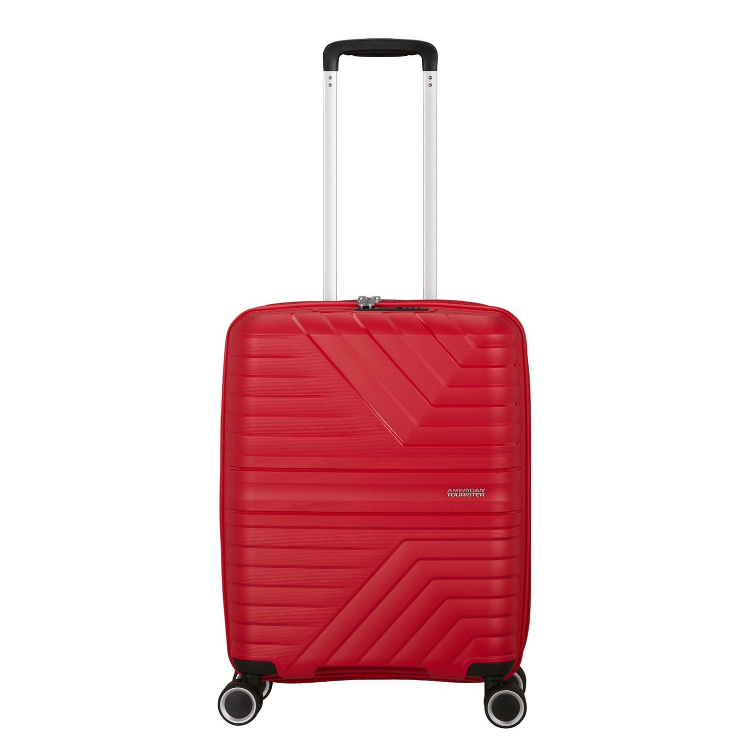 Travelbags American Tourister Flytwist Spinner Cabin Trolley 55 cm Exp. true red hardcase koffer lichtgewicht koffer aanbieding