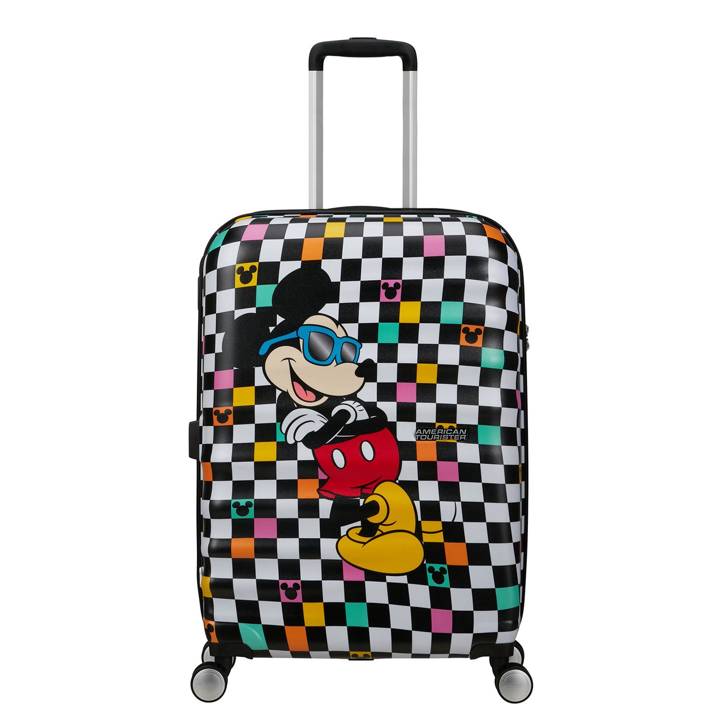Travelbags American Tourister Wavebreaker Disney Spinner 67 cm Mickey Check hardcase koffer aanbieding
