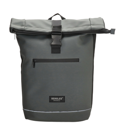 Beagles Originals Rolltop Rugtas Waterproof 15.6" grijs