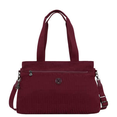 Kipling Elysia Work E e jq maroon tile jacquard