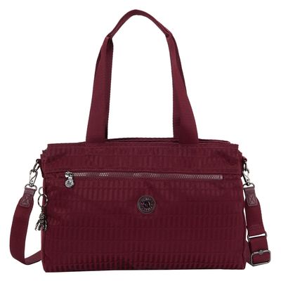 Kipling Elysia Work S e jq maroon tile jacquard