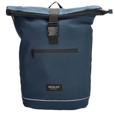 Beagles Originals Rolltop Rugtas Waterproof 15.6" blauw