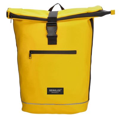 Beagles Originals Rolltop Rugtas Waterproof 15.6" geel