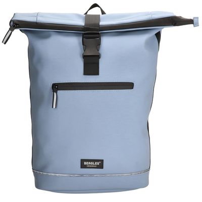 Beagles Originals Rolltop Rugtas Waterproof 15.6" licht blauw
