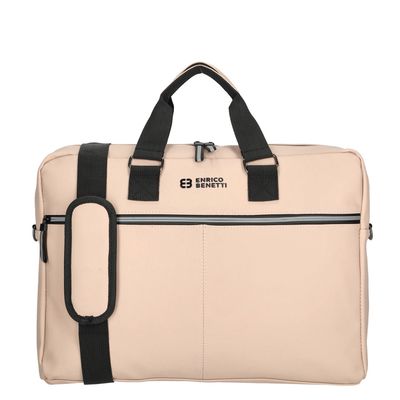 Enrico Benetti Bergen PU Laptop Shoulderbag 17" soft pink