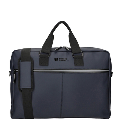 Enrico Benetti Bergen PU Laptop Shoulderbag 17" navy