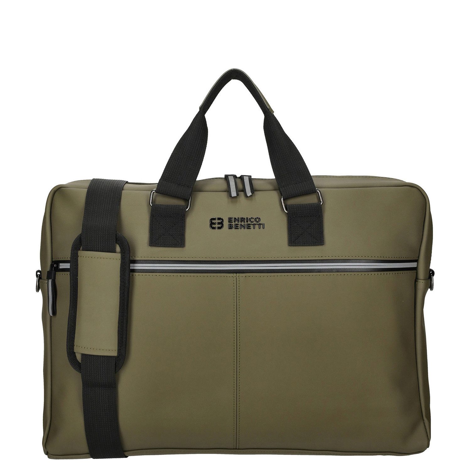 Enrico Benetti schoudertas khaki en groen