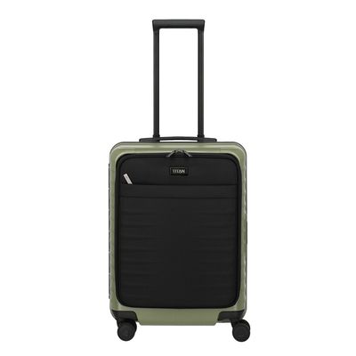 TITAN Overseas 4 Wheel Cabin Spinner Frontpocket forest green