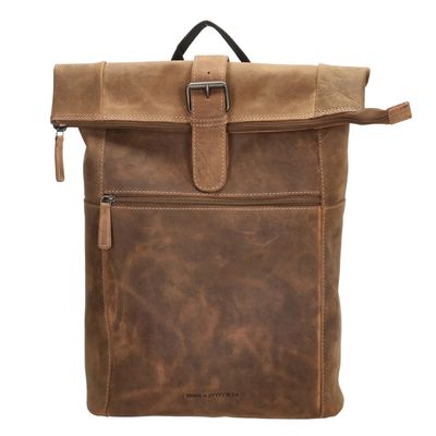 Hide & Stitches Idaho Rolltop Backpack 15,6" brown