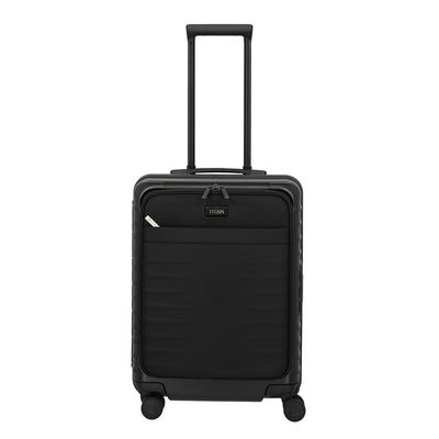 TITAN Overseas 4 Wheel Cabin Spinner Frontpocket nightshade black